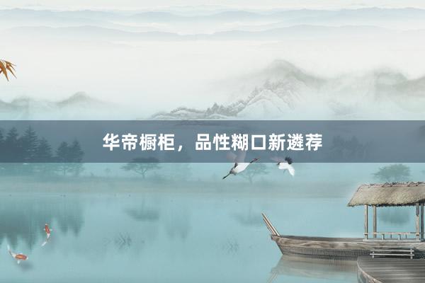 华帝橱柜，品性糊口新遴荐